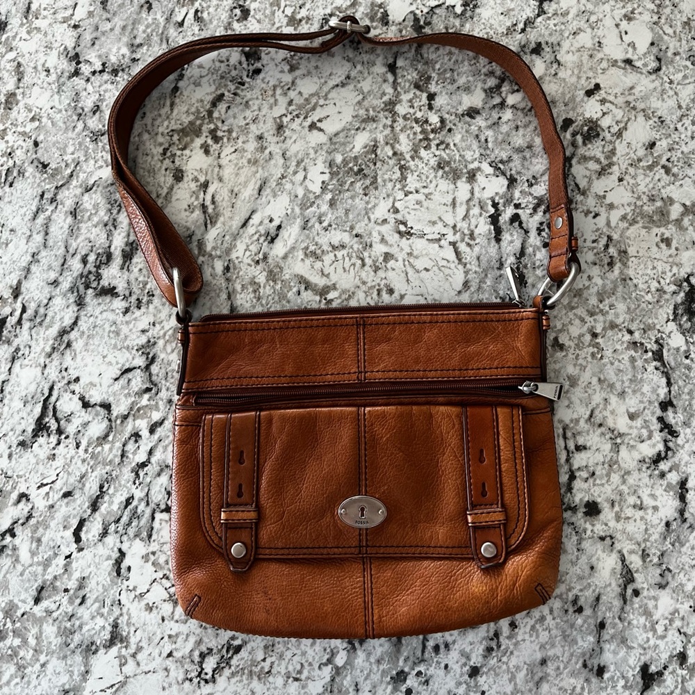 Lucky Brown Leather Purse